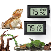 Palksky thermometer humidity gauge in terrarium setup for precise reptile climate monitoring