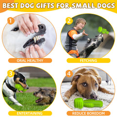 Pamlulu dog toothbrush toy grooves for paste promotes easy brushing during playtime