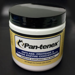 Pan-tenex digestive enzymes for dogs in a bottle supports meal-time digestion with high potency.