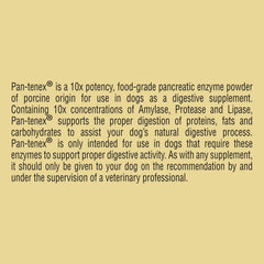 Pan-tenex lipase-amylase-protease blend for dogs supports fat, starch, and protein digestion.