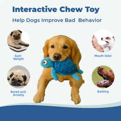 PandySarp indoor-friendly sea turtle toy, compact and soft for small-dog indoor fun