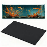 Pangda self-leveling mat 48x24 front view shows stable under-tank setup