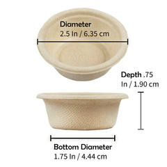 Pangea plant-fiber cup holds food and water securely for up to 48 hours