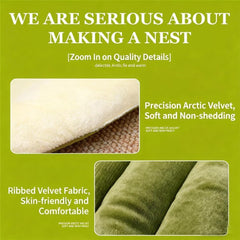 Panmall Cozy Cat Cave Bed detachable cover for easy cleaning