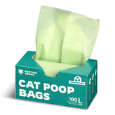 Panther Armor cat litter bags packaging box with 100-pack convenience for easy restocking.