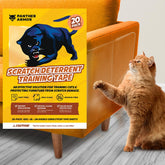 Panther Armor double-sided deterrent sheets prevent cat scratching on furniture.