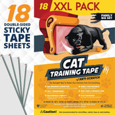 Panther Armor double-sided deterrent tape ready to deter cat scratching on furniture.