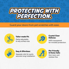 Panther Armor door-frame protector film safeguards frames on doors and windows.