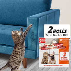 Panther Armor scratch-tape clear roll protects furniture from cat claws