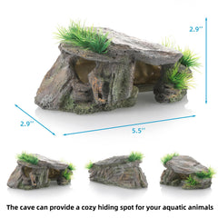 Paoleju aquarium cave interior shows a cozy hiding spot for shy fish