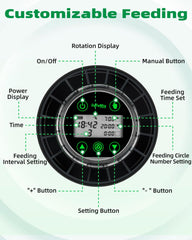 Papettly automatic fish feeder moisture-port design keeps food dry and fresh.