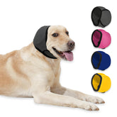 PAPIAMEN dog ear covers front view; comfortable fit for all-day wear.