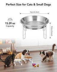 PapiCola Non-Slip Stand with silicone feet keeps bowls steady.