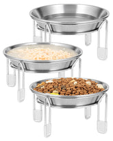 PapiCola Upgrade Elevated Cat Bowl Stand provides a stable, non-slip feeding setup.