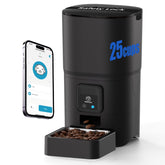 PAPIFEED 2.4G WiFi feeder front view enabling remote feeding convenience.