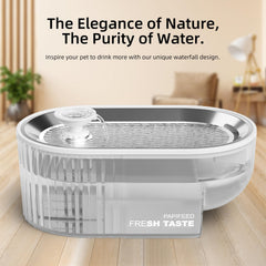 PAPIFEED stainless steel tray closeup shows hygienic metal surface for clean feeding.