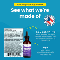 Paramount Pet Health glucosamine mixed into dog food for easy dosing.