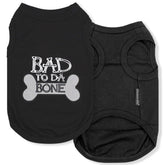 Parisian Pet Bad to Da Bone T-Shirt front embroidery for stylish everyday comfort.