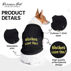 Parisian Pet sleeveless round-neck design for easy wear and cooling