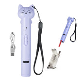 PARTSPOWER laser pointer cat toy purple front view promotes active play.
