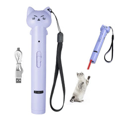 PARTSPOWER laser pointer cat toy purple front view promotes active play.