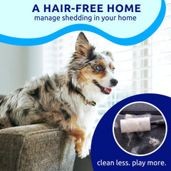 Pat Your Pet Deshedding Brush 9-teeth side safely demats without scratching skin.
