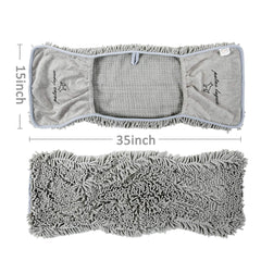 Patas Lague towel demonstrates high absorbency soaking up water and mud quickly