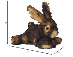 Patchwork Pet Pet Lou 15-inch rabbit toy with crinkle wings for engaging play