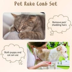 Patelai steel comb with rubber handle offers comfortable grooming sessions.