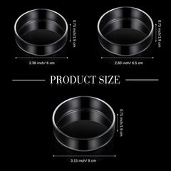 Patelai shrimp feeding dish 65mm clear glass prevents food from spilling