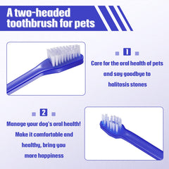 Patelai soft-bristle toothbrush for gentle pet teeth cleaning