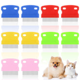 Patelai tear stain remover comb red with rounded teeth for gentle grooming on small dogs and cats