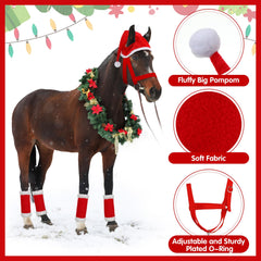 Paterr adjustable nylon halter ensures secure, comfortable fit for most horses
