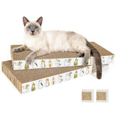 PatiencET 2-pack cardboard cat scratcher pad with catnip keeps claws healthy while protecting furniture.
