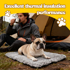 PatiencET self-warming cat bed side view shows foam support and plush fleece.