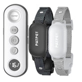 PATPET shock collar two-dogs-system for simultaneous training in yards and parks.