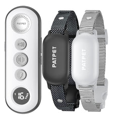 PATPET shock collar two-dogs-system for simultaneous training in yards and parks.