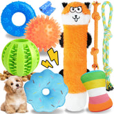 PatsFran puppy toys 9-pack main set for small dogs encourages interactive play and boredom relief
