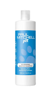 Paul Mitchell Pet Nourishing Awapuhi Shampoo bottle showcases gentle cleansing for dogs