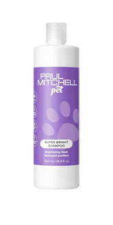 Paul Mitchell Pet Super Bright Shampoo bottle for brightening coats