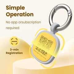 Pawaii easy 3-minute registration shown on a close-up tag for quick setup.