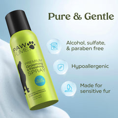 Paw Fume Blue Ribbon probiotic formula closeup highlighting gentle skin nourishment.