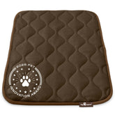 Paw Inspired crate mat top view shows plush surface for cozy dog naps.