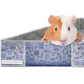 Paw Inspired Critter Box liner with raised sides keeps cage mess contained.