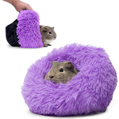 Paw Inspired Furr-O burrowing bed with zip-on base for enriching digging and cozy tunnels.
