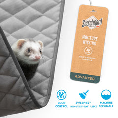 Paw Inspired Sweep-EZ fleece aids quick mess cleanup and maintenance.