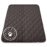 Paw Inspired washable padded crate mat gray top view showing plush softness for dogs