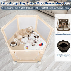 Paw Libero 29.9-inch height emphasizes extra-tall security for active pets.