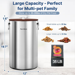 Paw Libero stainless steel body shows dent-resistant, rust-free construction