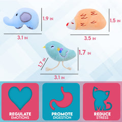 Paw Paw Babe 9 Pcs Cat Balls Plush Ball 03: ideal for frequent indoor play sessions.